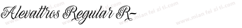 Alevattros Regular R字体转换